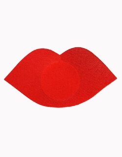 Red Lips nipple cover