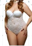 White lace teddy lingerie