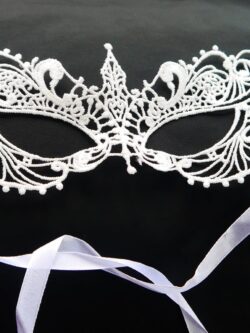 Cream Lace Party Eye Mask