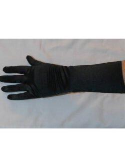 black satin med. glove