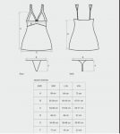 secred chemise size chart