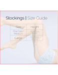 image displayed is a size chart for stocking